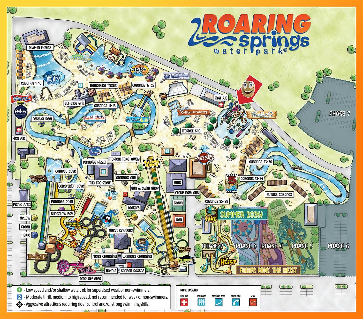 Roaring Springs Park Map