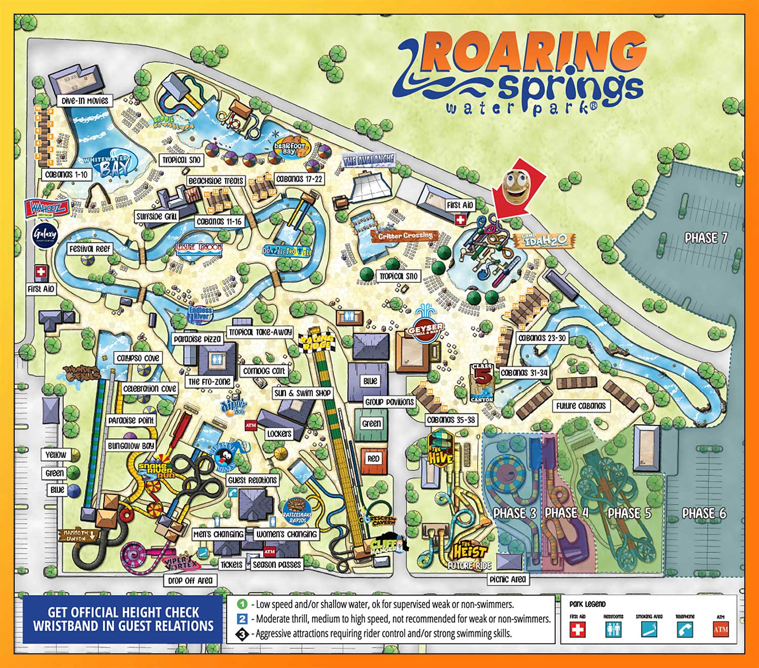 Roaring Springs Park Map